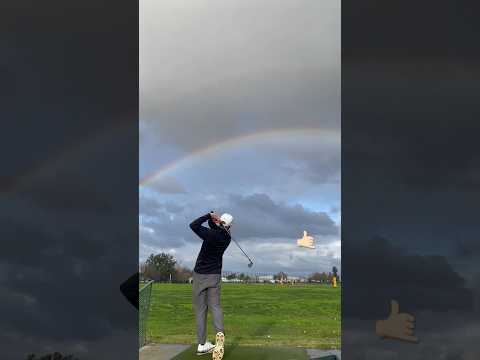 Birdies at the end of this double rainbow! #golf #golfswing #lucky #rainbow #lahainastrong