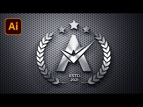 Professional Logo Design || Laurel Wreath Letter A Logo Design || Adobe illustrator Tutorial