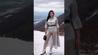 4K ai2 Indian Al Art Lookbook Indian Fashion Model Ice City Of Kashmir Fashion Ifestyle New #shorts