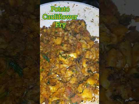 Cauliflower Potato Fry|Cauliflower Potato Masala |#shortsvideo #shortsvideo