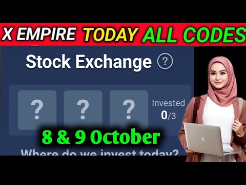 X Empire Stock Exchange 8 October | X Empire Investment Fund | X Empire Daily Combo Today