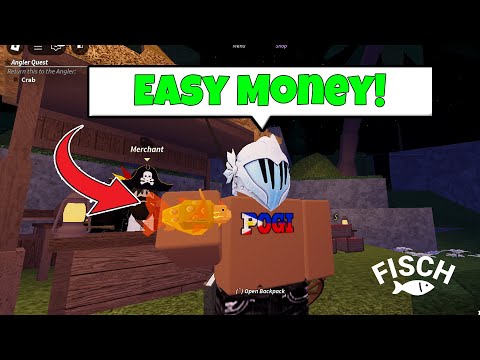 Best way to Farm Money and EXP for Beginners in Roblox Fisch Game!