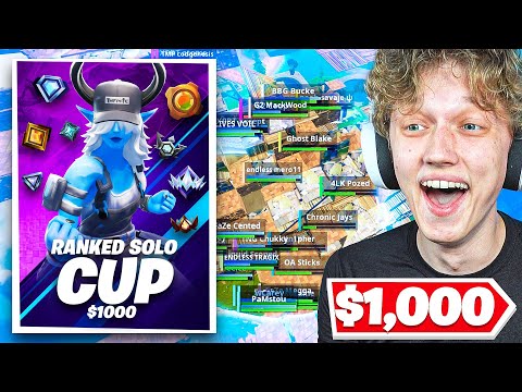 I Hosted a $1000 RANKED SOLO Tournament In Fortnite! (drama)