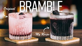 Gin Bramble. How to make a Bramble Cocktail. Two Ways.