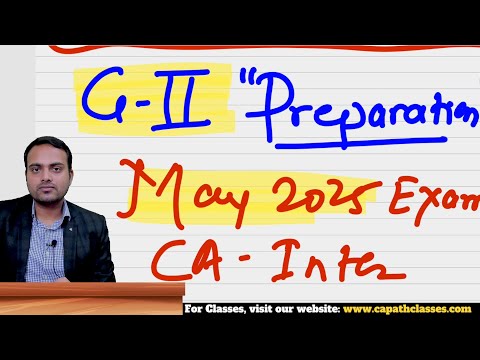 Ca Inter Group 2 preparation for May 2025 exam| Ca Prakash Patel