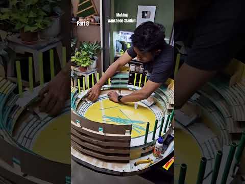 Part 8 Making Wankhede Stadium 3D Model #ganpatidecoration #t20worldcup