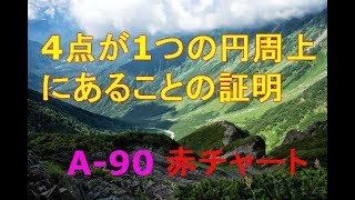 高校数学 赤チャート完全解説   4点が1つの円周上にあることの証明