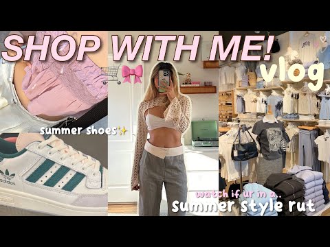 SUMMER SHOP WITH ME!!🛒🎀 get out of a fashion rut, collective clothing haul, outfit inspiration