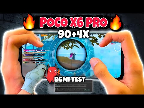 🔥Anti-Aliasing 4X With 90FPS Gaming Test - Poco x6 pro bgmi test