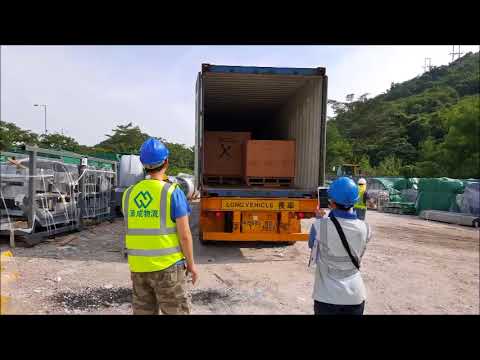 Hong Kong a construction site unloading by Team Well Logistics