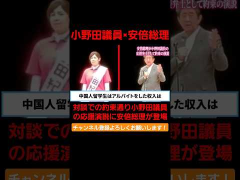 【Part.6】小野田議員×安倍総理。対談での約束通り、応援演説に安倍総理登場 #国会 #政治