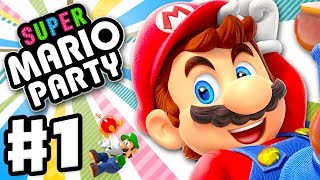 Super Mario Party - Gameplay Walkthrough Part 1 - Intro and Whomp's Domino Ruins! (Nintendo Switch)