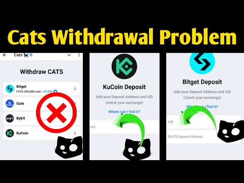 Cats Airdrop Withdrawal Problem | bitget UID and deposit address | today cats Airdrop Claim video