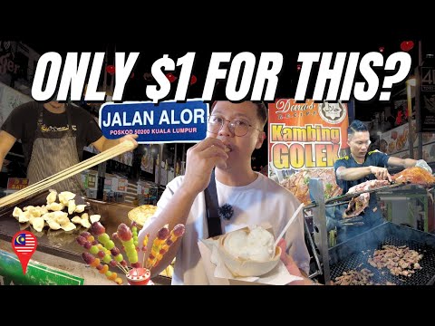 Kuala Lumpur Vlog JALAN ALOR Cheap Food in MALAYSIA Travel Vlog 🇲🇾