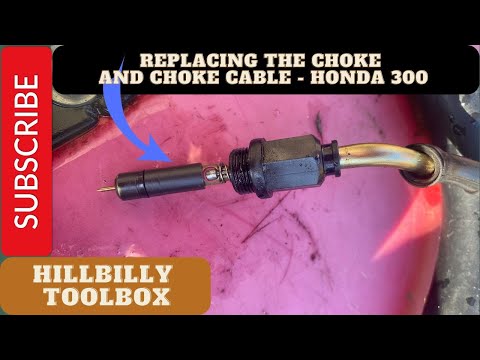 How to replace the choke and choke cable in a Honda Fourtrax 300 - TRX300 TRX300FW