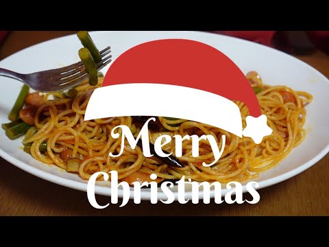 🎅　Christmas PASTA　クリスマスパスタ　外人さんにばかうけだったヽ(^。^)ノ　メリークリスマス2024　🎄🎅🍝 #christmaspasta  #chrismasmenue