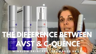 What's the difference between AVST & C-Quence | Environ Skincare | Winslow Skincare