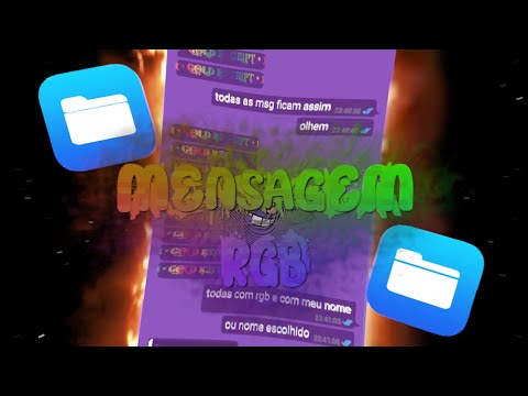 NOVO MÉTODO DE CUSTOMIZAÇÃO DO TEMA IOS!! 🔥MENSAGEM RGB + TEXTO EDITÁVEL!!🔥