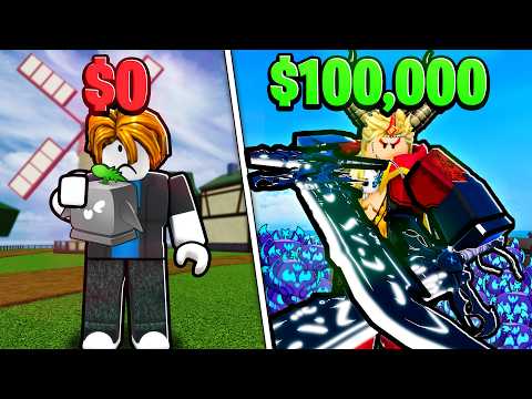 I Spent $100,000 to Beat Blox Fruits