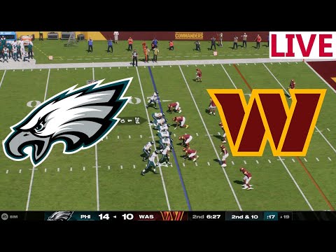 🔴LIVE 🔴Philadelphia Eagles vs Washington Commanders/ NFL Week 16  /Madden NFL 25