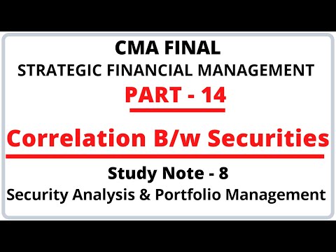 Covariance & Correlation b/w Securities | Portfolio Management | Strategic Financial Management |