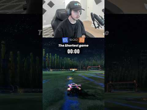 the SHORTEST vs the LONGEST game of rocket league (part 1)