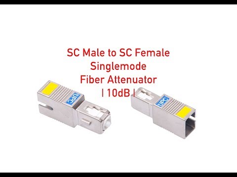 SC Male to SC Female Singlemode Fiber Attenuator - 10dB P#1342