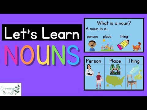 Let's Learn About NOUNS