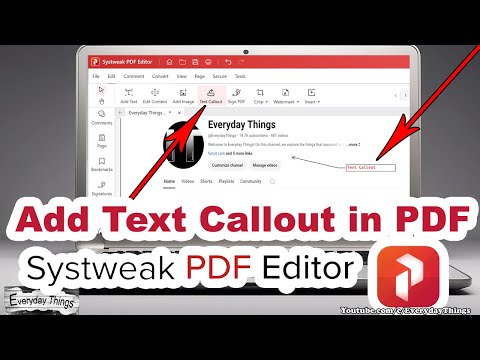 How to Add a Text Callout in a PDF using Systweak PDF Editor