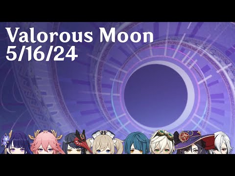 Genshin Impact - 36 star Spiral Abyss - Valorous Moon 5/16/24