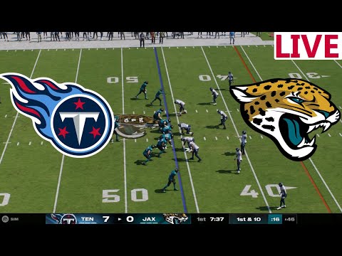 🔴LIVE 🔴Tennessee Titans vs Jacksonvile Jaguars/ NFL Week 17 /NFL Envivo/NFL Madden NFL