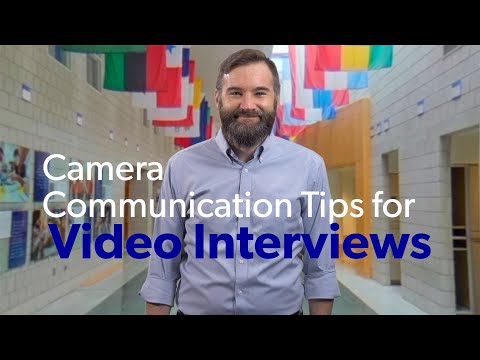 Camera Communication Tips for Video Interviews