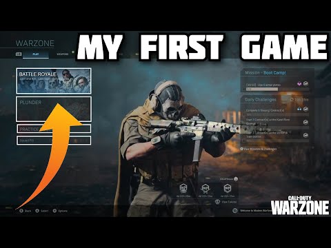 MY FIRST WARZONE GAMEPLAY