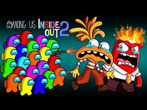 어몽어스 Among Us Escape from Inside Out 2 Stories | Among Us Animation