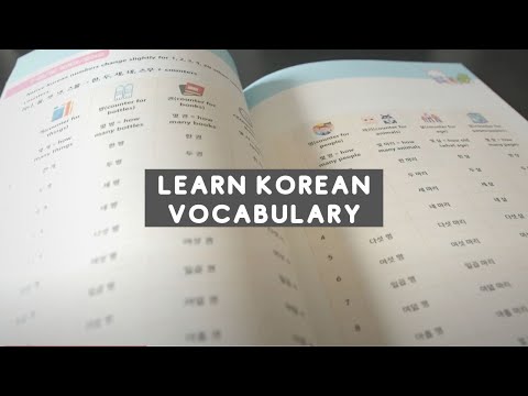 how to learn korean vocabulary words