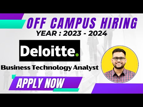 Deloitte off campus hiring 2023 | Deloitte hiring for freshers | Deloitte 2023 #Deloitte