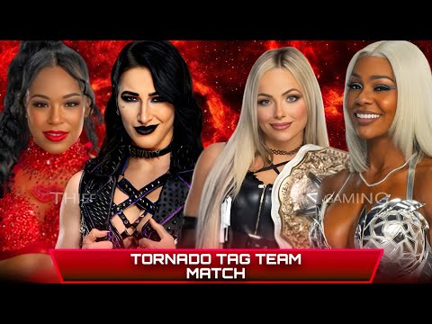 WWE 2K24 • Tornado Tag Team Match - Bianca Belair Rhea Ripley VS Liv Morgan Jade Cargill | WWE