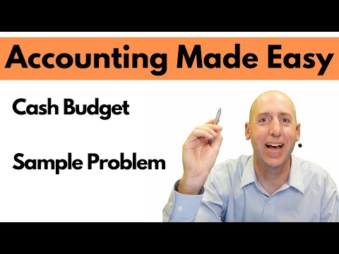 MA33 - Cash Budget - Sample Problem