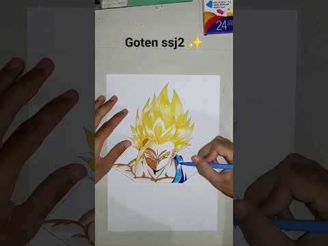 Drawing Goten ssj2 #dragonball #goten #dbs #dbzfanart #drawings #shorts #asmr #dbzdeliverance