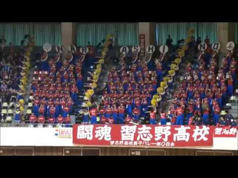 2017 習志野高校バレー応援② 千葉県代表決定戦