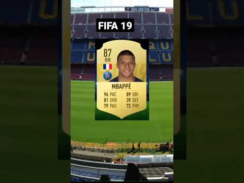 Mbappe evolution from FIFA 17 #shorts #fifa #mbappe