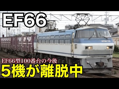 【現状】運用離脱が次々と発生するEF66形機関車の100番台／所定EF66の隅田川シャトルも連日にわたりEF210が代走しているのはなぜ？／今のところは6機が離脱中か 2024.9