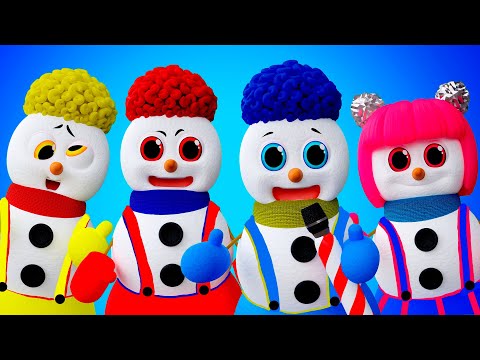 Puzzle de Bonhomme de Neige! Cha-Cha, Chicky, Lya-Lya et Boom-Boom | D Billions Chansons pour Bébé