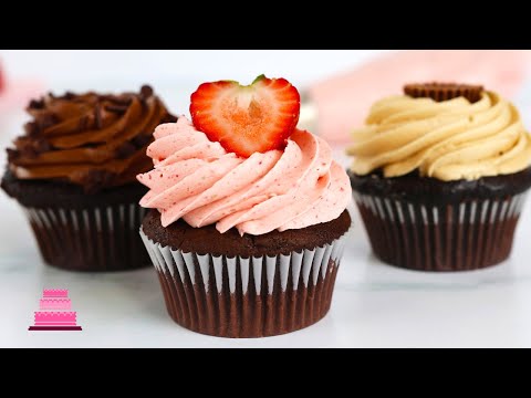 3 Easy Frostings - Peanut Butter, Chocolate and Strawberry Buttercream Recipes