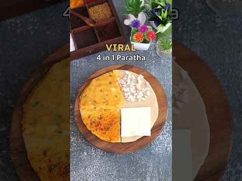 VIRAL 4 in 1 Paratha 👩🏻‍🍳😋 #shorts #paratha #viralparatha #trending #viralshorts