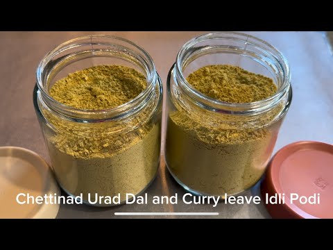 Chettinad Urad Dal and Curry leave Idli Podi