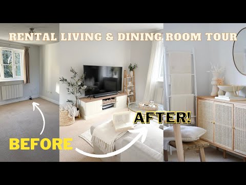 Rental Living and Dining Room Tour! UK