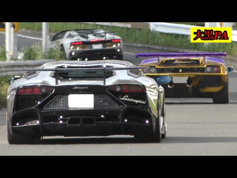 2022.5.22.日曜日の大黒PAに集まるスーパーカーを撮影！Super Performance Cars ！Supercar Acceleration Sound！