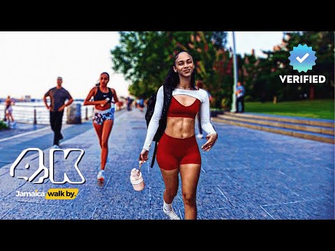 ✔️JAMAICA WALK BY | RAW FOOTAGE | Walking Hudson River Side In Manhattan where They all  Exercise