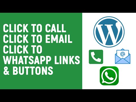 HOW TO ADD CLICK TO CALL, EMAIL AND WHATSAPP IN WORDPRESS WEBSITE